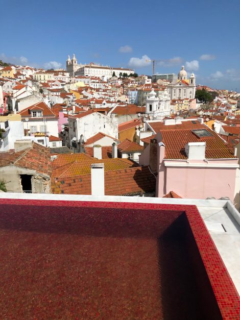 Vista linda Alfama Memmo Hotel Lisboa Portugal Charme boêmio no coração Alfama